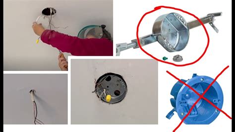 can.you put electrical boxes in ceiling|installing ceiling light electrical box.